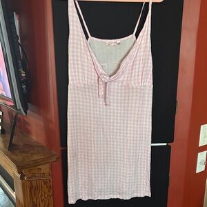 La Vie En Rose Pink Gingham Nightgown